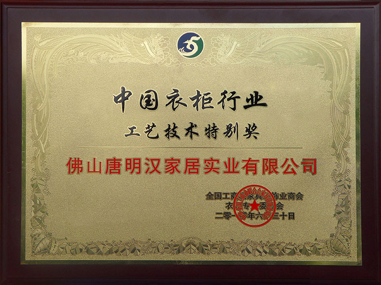 中国工艺技术特别奖